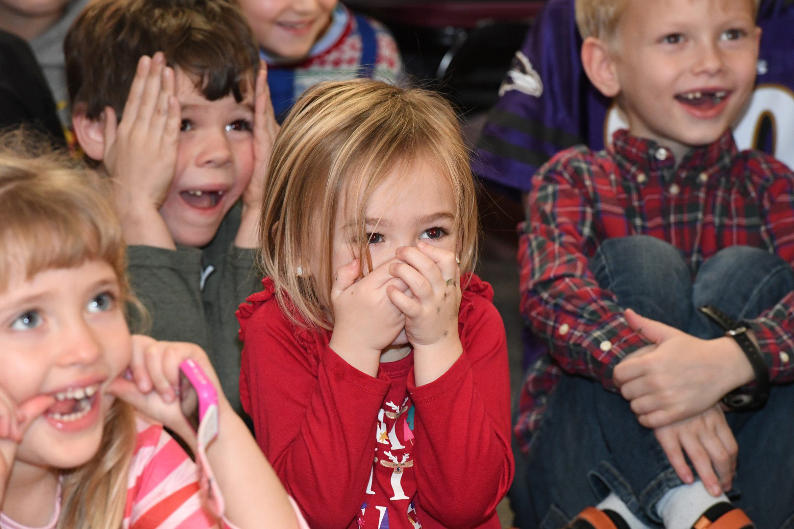 Kids laughing